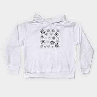 Christmas snowflakes. Kids Hoodie